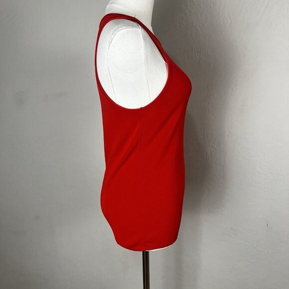 Modern Citizen Tank Top Knit Red Round Neck Sleeveless Rayon Size Large‎ - Picture 7 of 12
